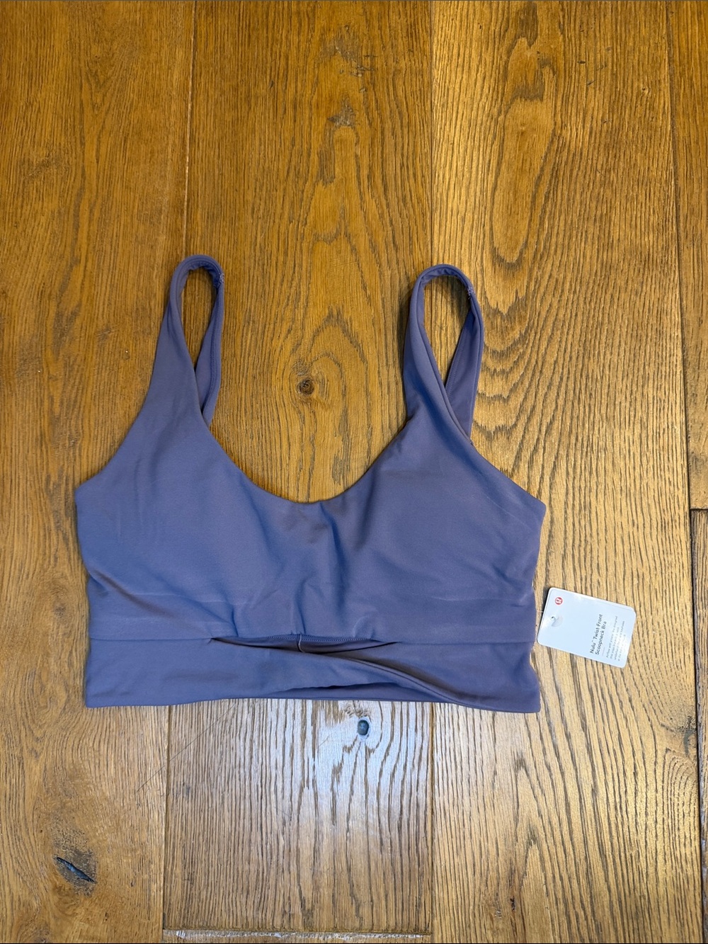 lululemon athletica Nulu twist front Dusty Lavender Scoop Sports Bra